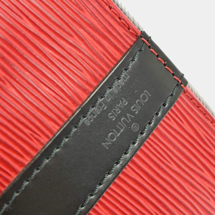 Pre Owned Louis Vuitton Petite Noe Bi-Color Epi Leather Shoulder Bag