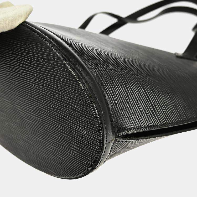 مملوكة مسبقًا Louis Vuitton Saint Jacques Black Epi Leather Shopping Tote Bag
