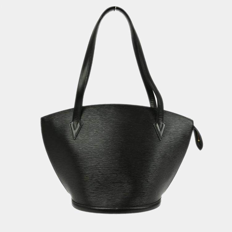 مملوكة مسبقًا Louis Vuitton Saint Jacques Black Epi Leather Shopping Tote Bag