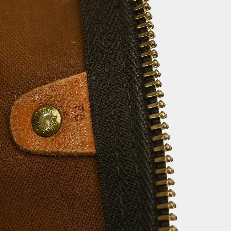 Pre Owned Louis Vuitton Keepall 45 Brown Monogram Canvas Duffel Bag