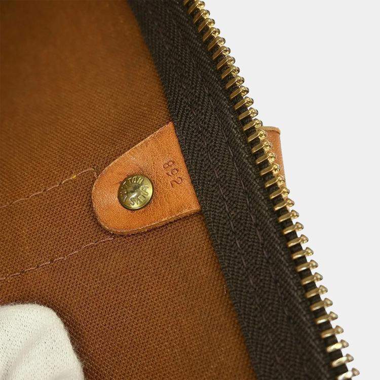 Pre Owned Louis Vuitton Keepall 45 Brown Monogram Canvas Duffel Bag