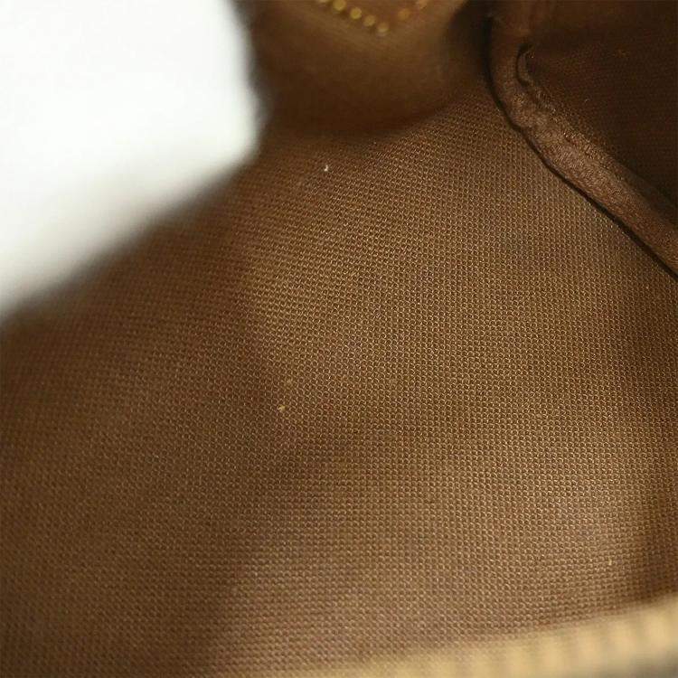 Pre Owned Louis Vuitton Speedy Mini Brown Monogram Canvas Top Handle Bag