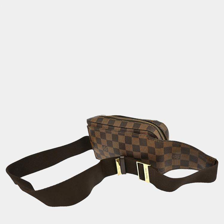 Pre Owned Louis Vuitton Geronimos Brown Damier Canvas Belt Bag