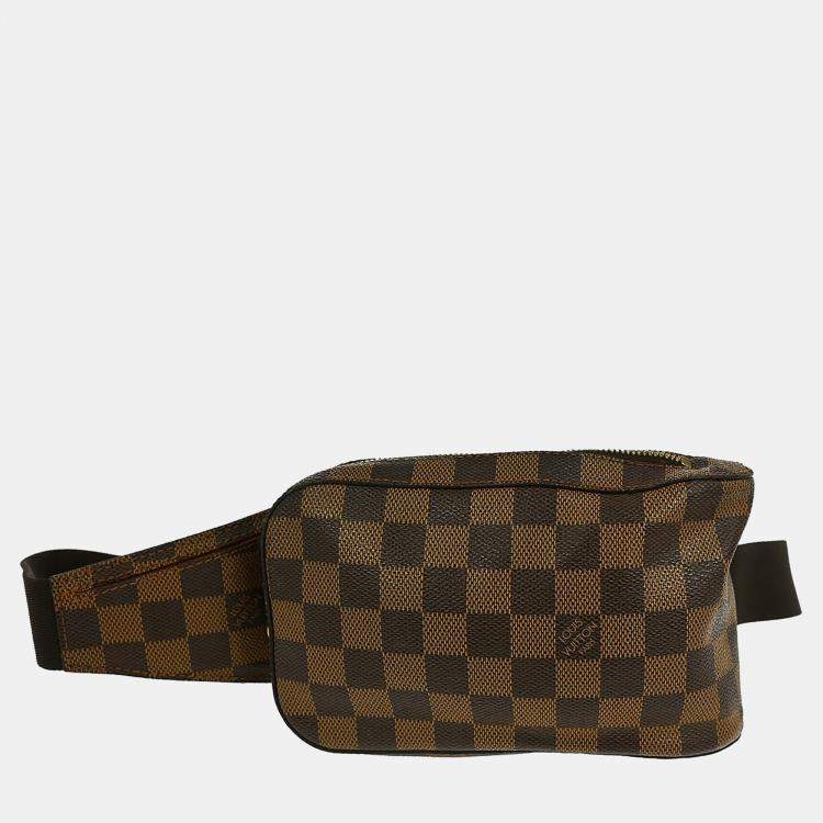 Pre Owned Louis Vuitton Geronimos Brown Damier Canvas Belt Bag