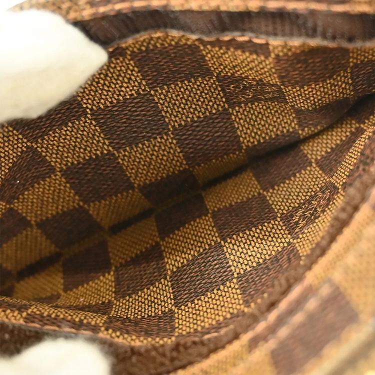 Pre Owned Louis Vuitton Geronimos Brown Damier Canvas Belt Bag