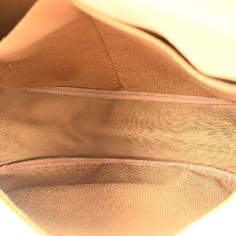 Pre Owned Louis Vuitton Saumur 35 Brown Monogram Canvas Messenger Bag