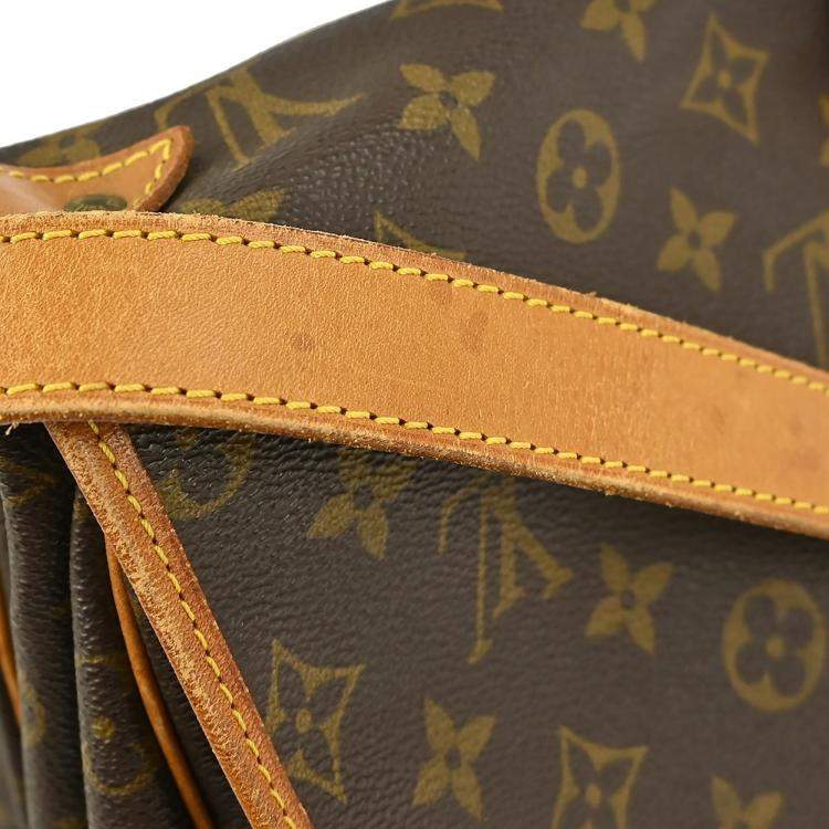 Pre Owned Louis Vuitton Saumur 35 Brown Monogram Canvas Messenger Bag