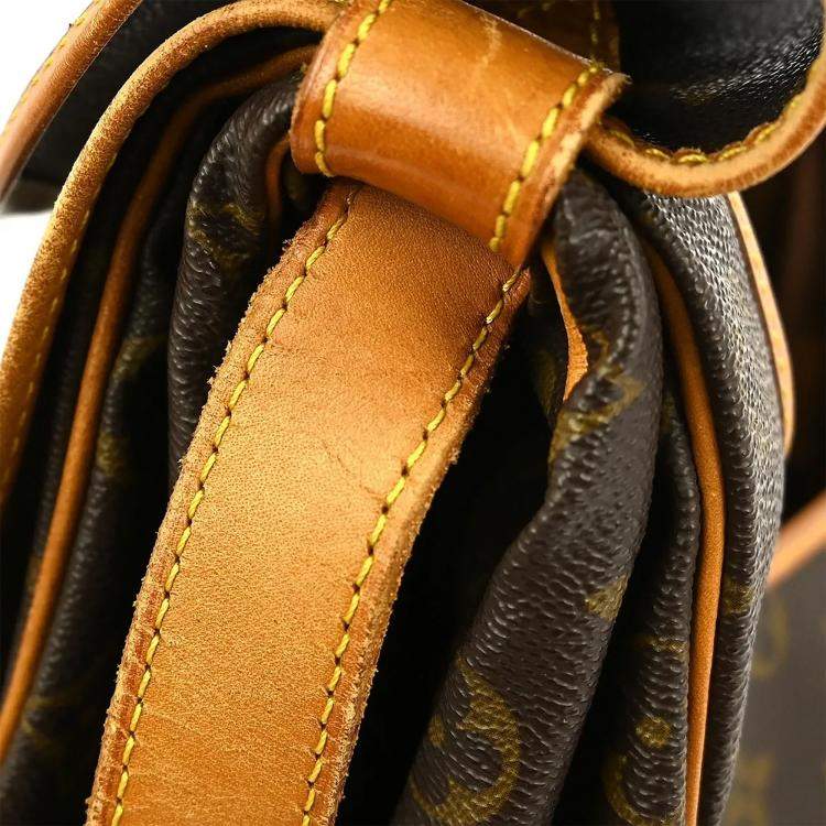 Pre Owned Louis Vuitton Saumur 35 Brown Monogram Canvas Messenger Bag