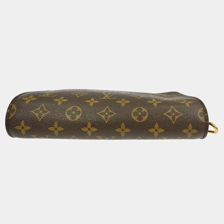 Pre Owned Louis Vuitton Orsay Brown Monogram Canvas Clutch Bag