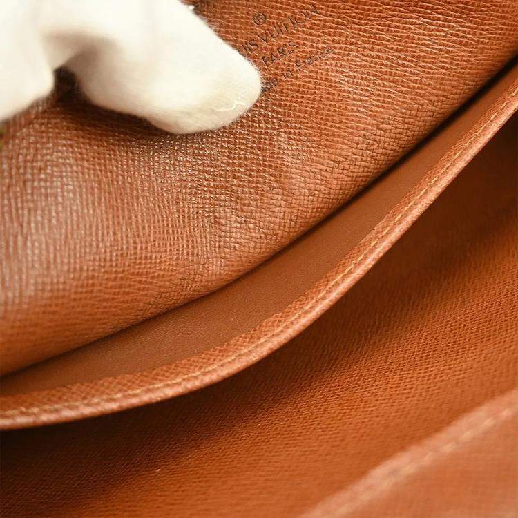 Pre Owned Louis Vuitton Orsay Brown Monogram Canvas Clutch Bag