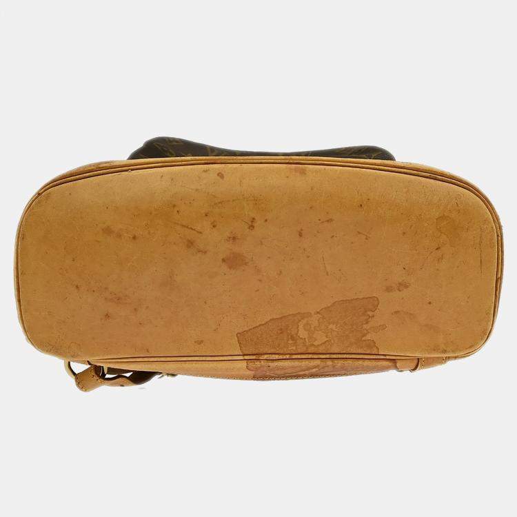 Pre Owned Louis Vuitton Montsouris GM Brown Monogram Canvas Backpack