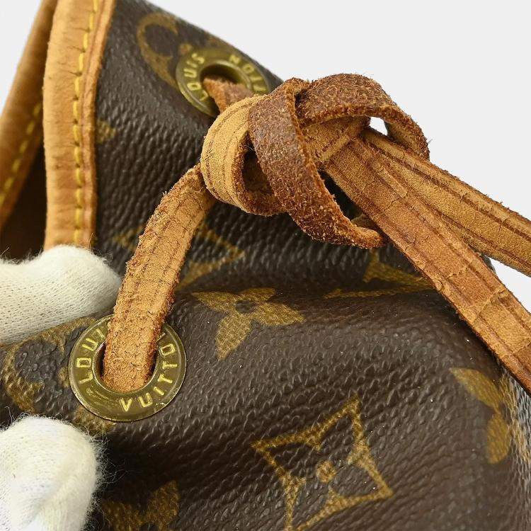Pre Owned Louis Vuitton Montsouris GM Brown Monogram Canvas Backpack
