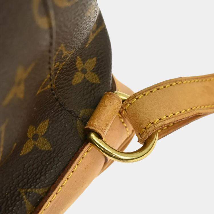 Pre Owned Louis Vuitton Montsouris GM Brown Monogram Canvas Backpack