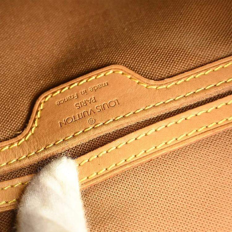 Pre Owned Louis Vuitton Montsouris GM Brown Monogram Canvas Backpack