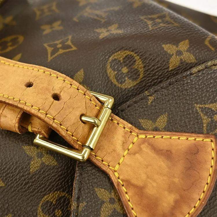 Pre Owned Louis Vuitton Montsouris GM Brown Monogram Canvas Backpack