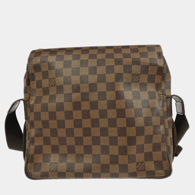 مملوكة مسبقًا Louis Vuitton Damier Naviglio Brown Damier Ebene Canvas Shoulder Bag