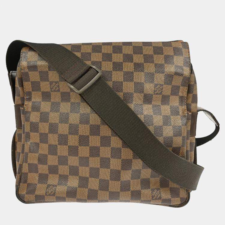 مملوكة مسبقًا Louis Vuitton Damier Naviglio Brown Damier Ebene Canvas Shoulder Bag