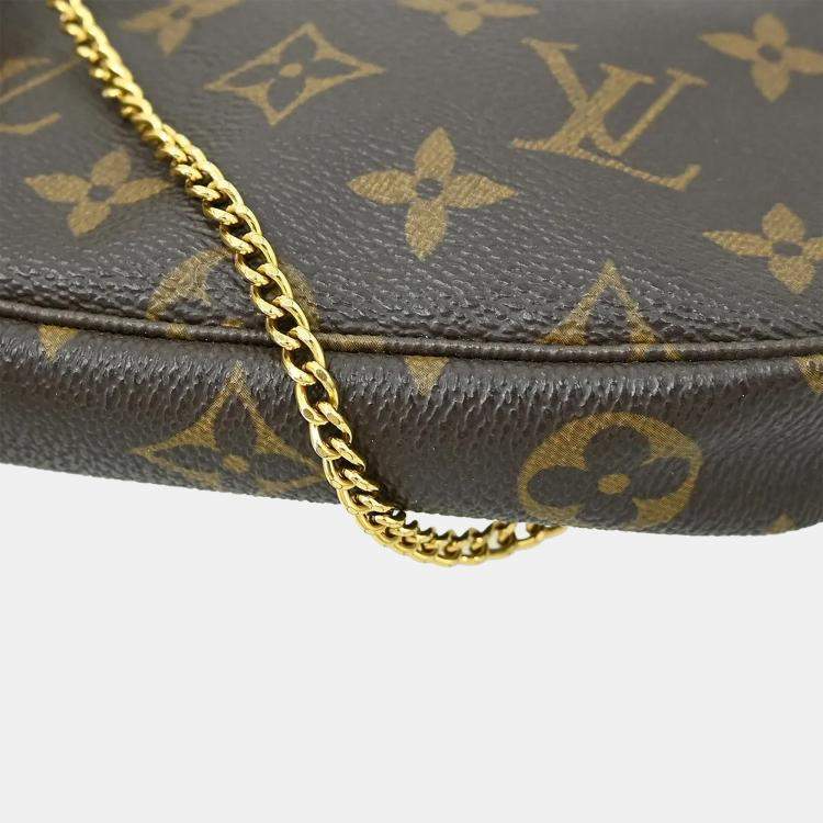 مملوكة مسبقًا Louis Vuitton Pochette Accessoires Mini Brown Monogram Canvas Mini Bag