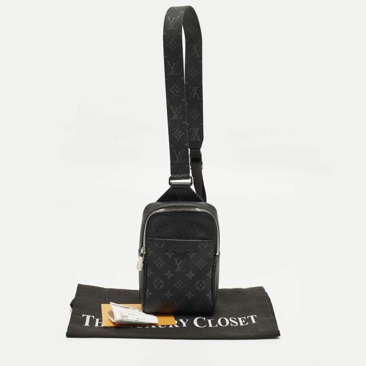 Pre Owned Louis Vuitton Outdoor Monogram Eclipse Canvas Sling Bag