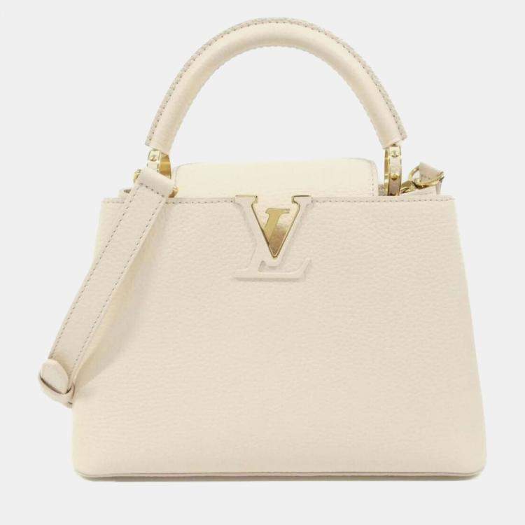 Pre Owned Louis Vuitton Capucines BB Taurillon Leather Top Handle Bag