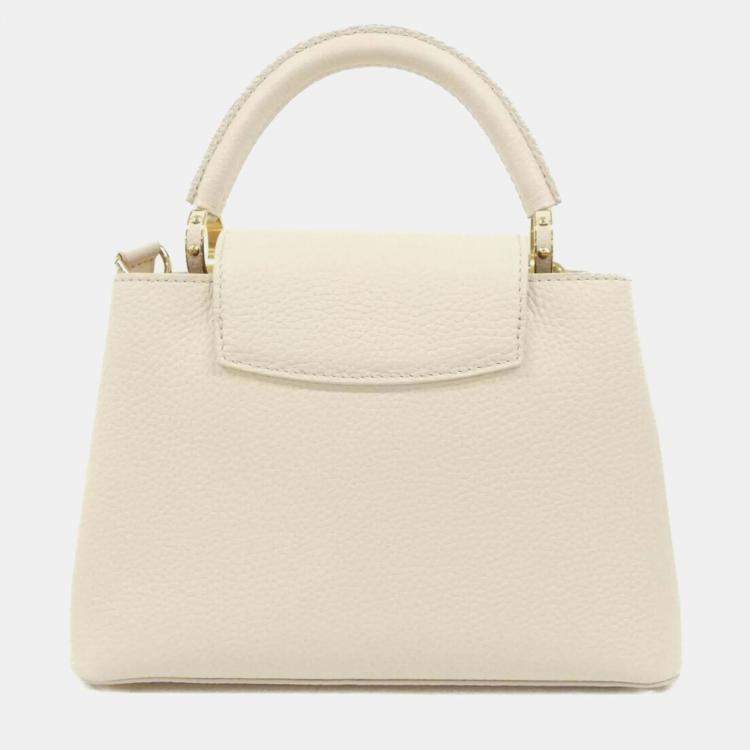 Pre Owned Louis Vuitton Capucines BB Taurillon Leather Top Handle Bag