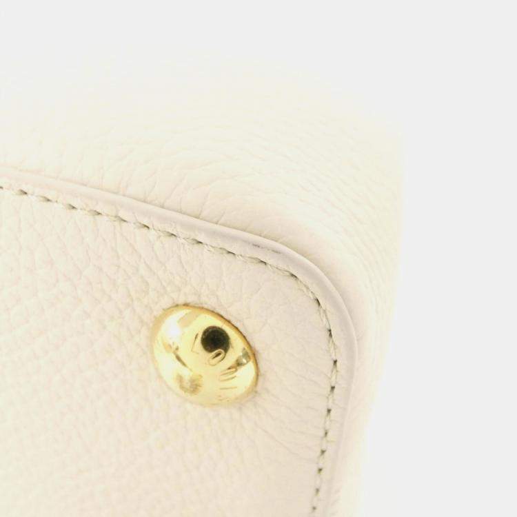 Pre Owned Louis Vuitton Capucines BB Taurillon Leather Top Handle Bag