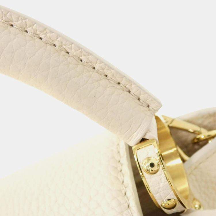 Pre Owned Louis Vuitton Capucines BB Taurillon Leather Top Handle Bag