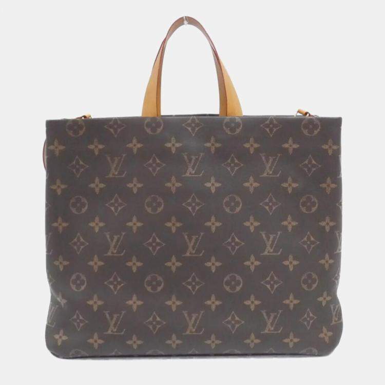 Pre Owned Louis Vuitton Monogram Shopper Tote Mm Handbag