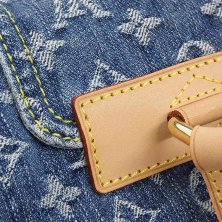 Pre Owned Louis Vuitton Monogram Denim Sac Ado Pm Backpack