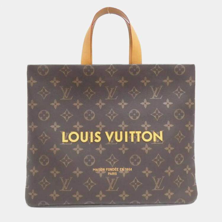 Pre Owned Louis Vuitton Monogram Shopper Tote Mm Handbag