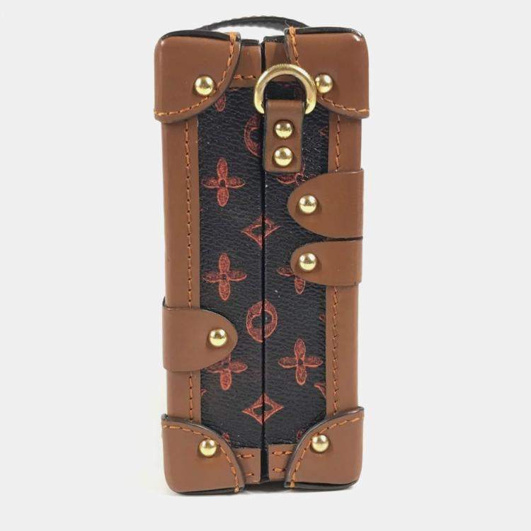 Pre Owned Louis Vuitton Monogram Catgram Petite Malle Nm Clutch Bag 2-Way Shoulder Canvas Brown