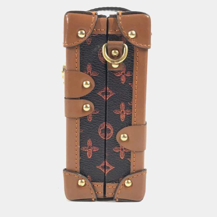 Pre Owned Louis Vuitton Monogram Catgram Petite Malle Nm Clutch Bag 2-Way Shoulder Canvas Brown