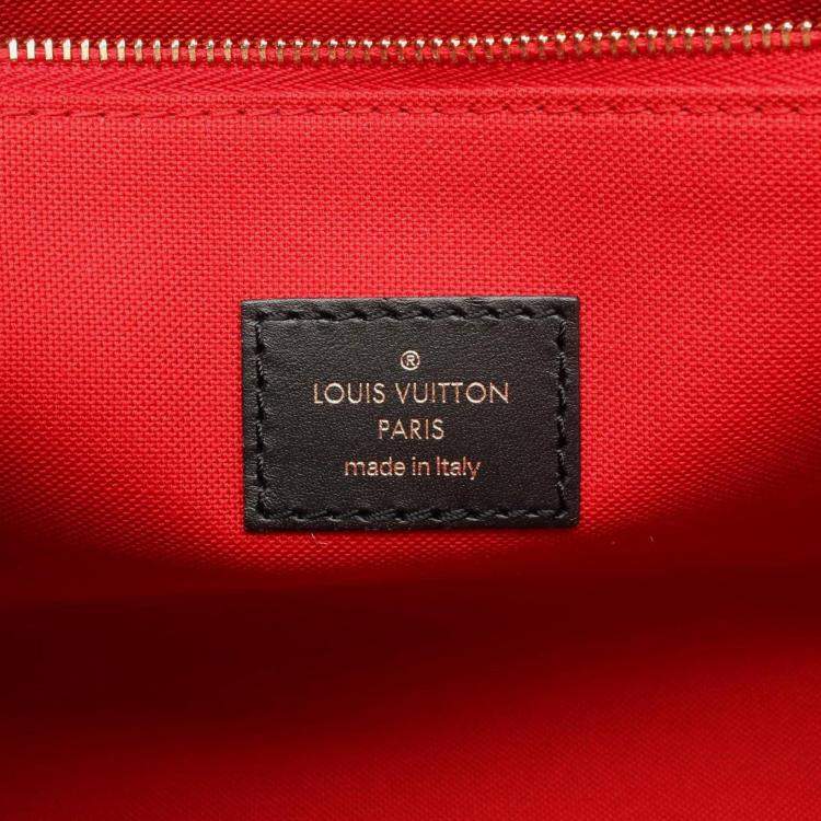 Pre Owned Louis Vuitton On The Go Pm Handbag Coated Canvas Monogram Giant Reverse Women'S Brown And Beige