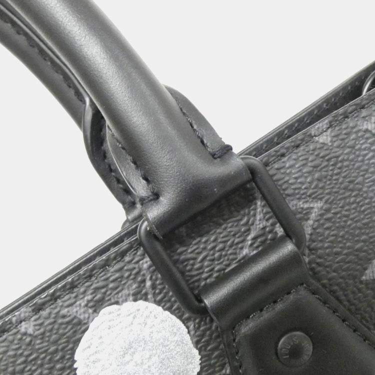 Pre Owned Louis Vuitton Monogram Eclipse Lv X Yk Sac Plat Handbag