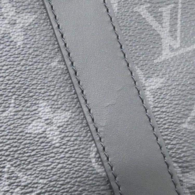 Pre Owned Louis Vuitton Monogram Eclipse Sac Plat Cross Handbag