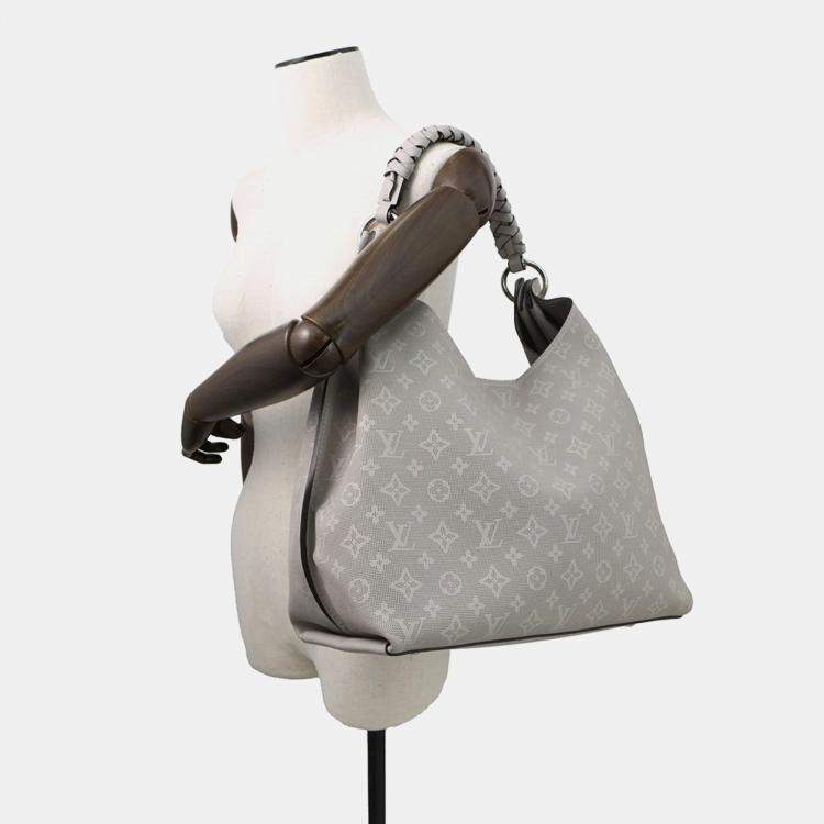 Pre Owned Louis Vuitton Tote Bag Monogram Mahina Carmel