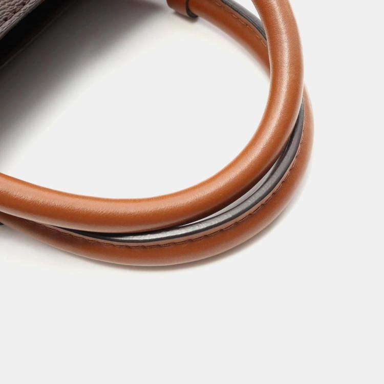 Pre Owned Louis Vuitton Vendome Bb Handbag Coated Canvas And Leather Monogram Brown White