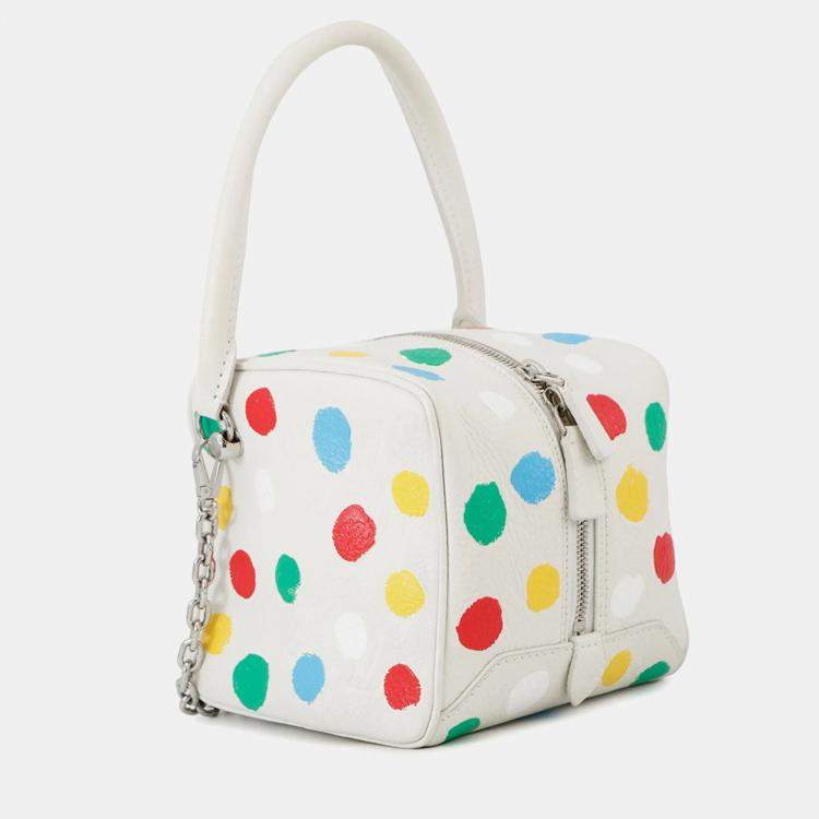 Pre Owned Louis Vuitton Monogram Empreinte Square Bag Lv X Yk White