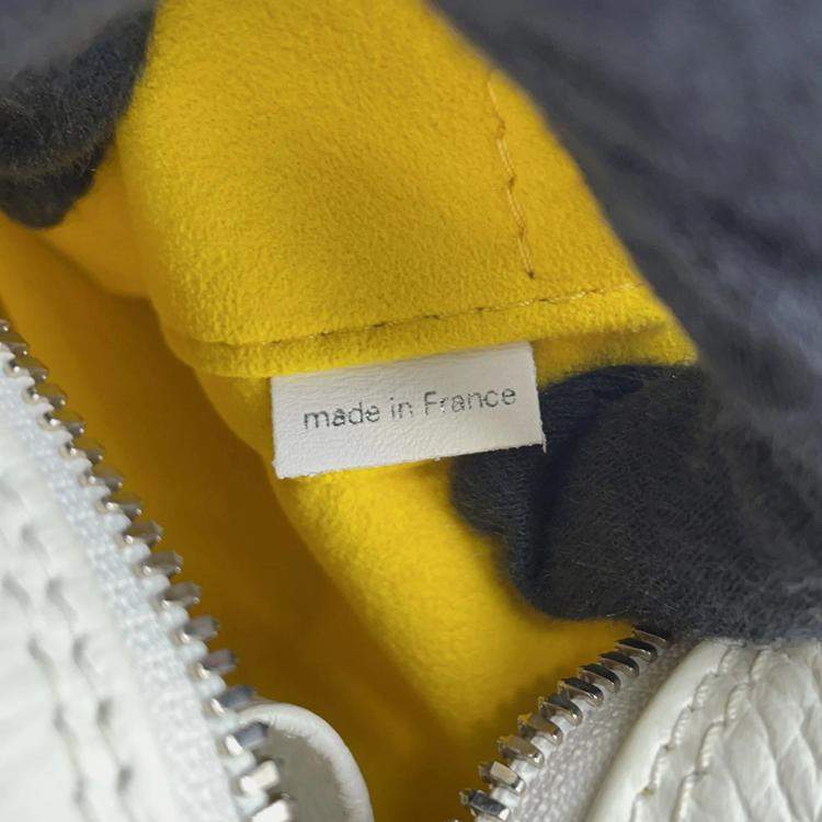 Pre Owned Louis Vuitton Monogram Empreinte Square Bag Lv X Yk White