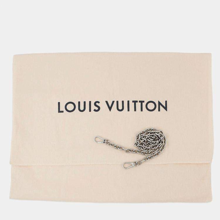 Pre Owned Louis Vuitton Monogram Empreinte Square Bag Lv X Yk White