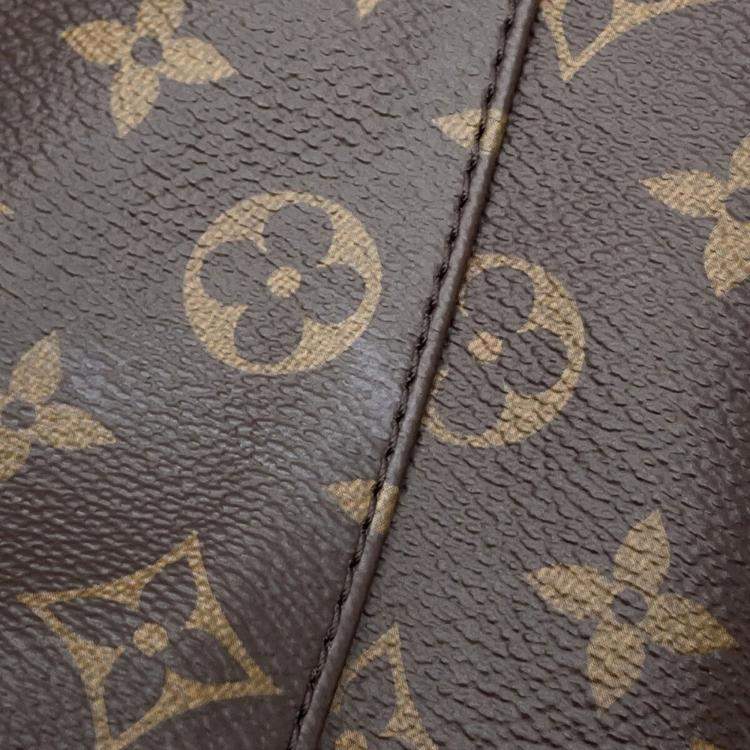 Pre Owned Louis Vuitton Monogram Macassar Christopher Mm Backpack Black