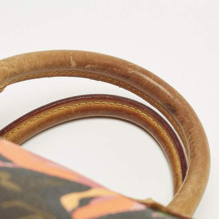 Pre Owned Louis Vuitton Limited Edition Stephen Sprouse Roses Speedy 30 Monogram Canvas Bag