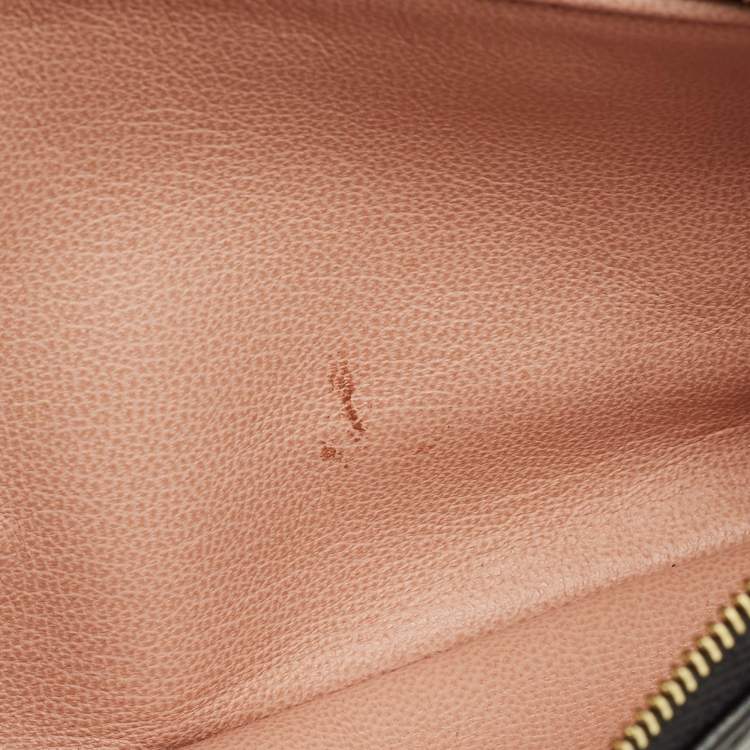 Pre Owned Louis Vuitton Coussin Black Monogram Embossed Leather Pochette