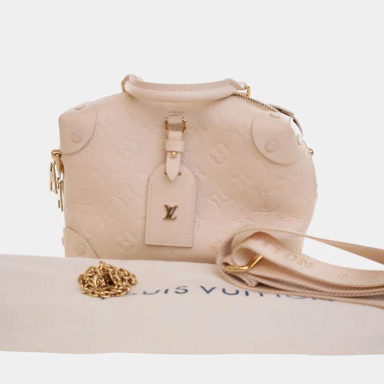 مملوكة مسبقًا Louis Vuitton White Monogram Empreinte Petite Malle Souple