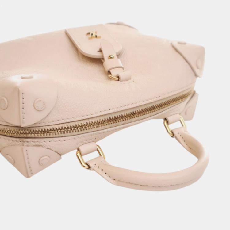 مملوكة مسبقًا Louis Vuitton White Monogram Empreinte Petite Malle Souple
