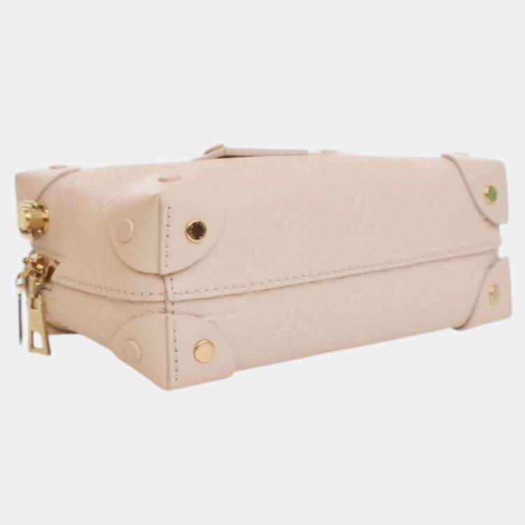 مملوكة مسبقًا Louis Vuitton White Monogram Empreinte Petite Malle Souple