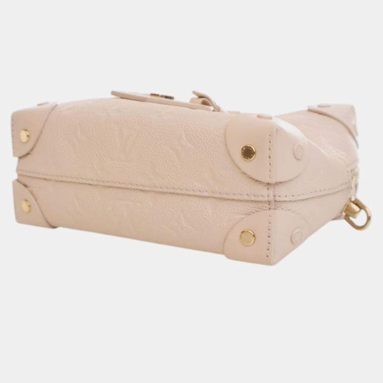 مملوكة مسبقًا Louis Vuitton White Monogram Empreinte Petite Malle Souple