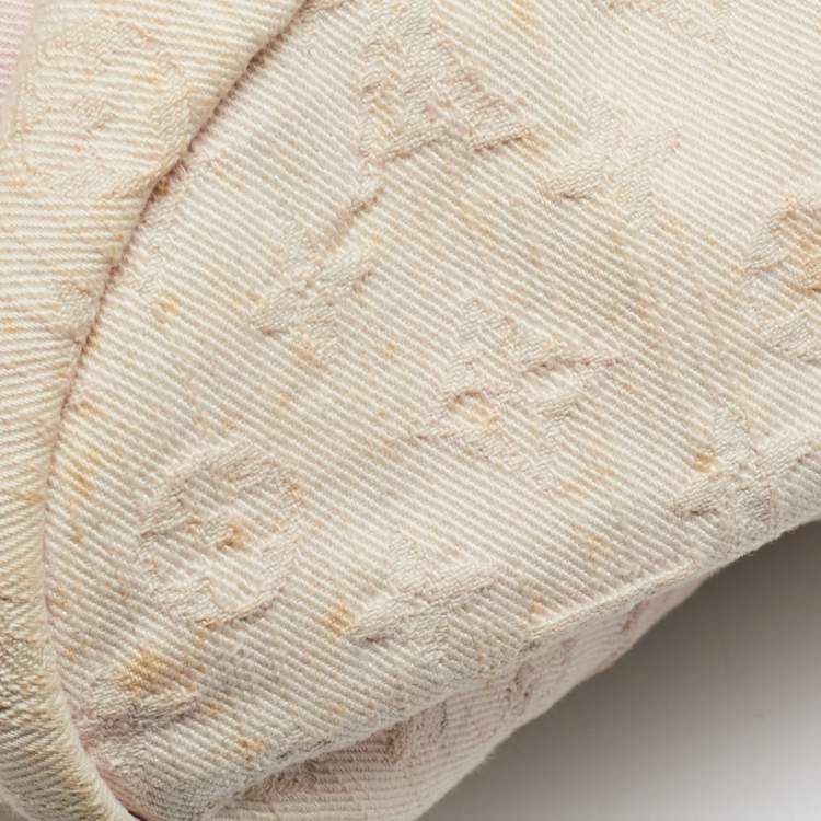 Pre Owned Louis Vuitton Sunshine Pink Washed Denim Monogram Limited Edition Bag