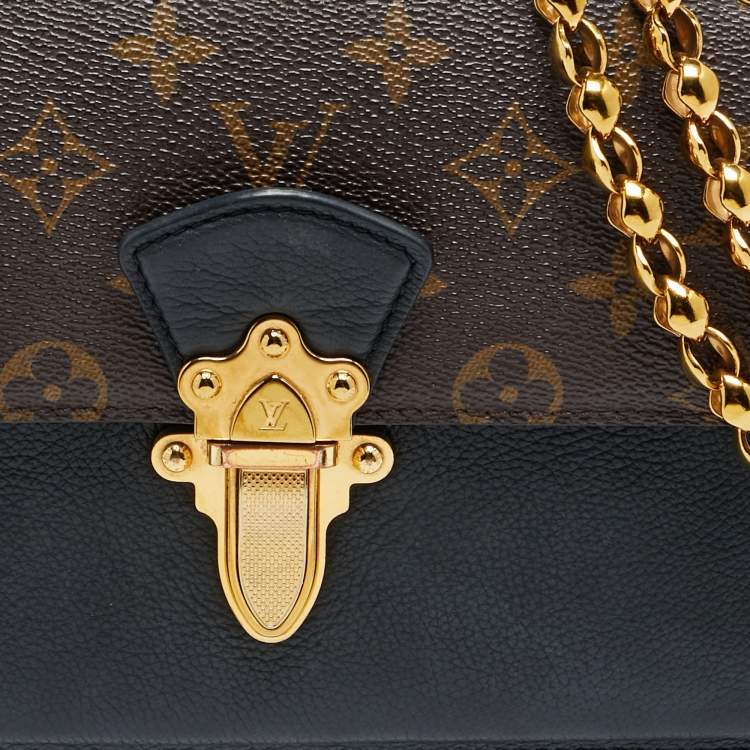 Pre Owned Louis Vuitton Victoire Black Monogram Canvas Bag