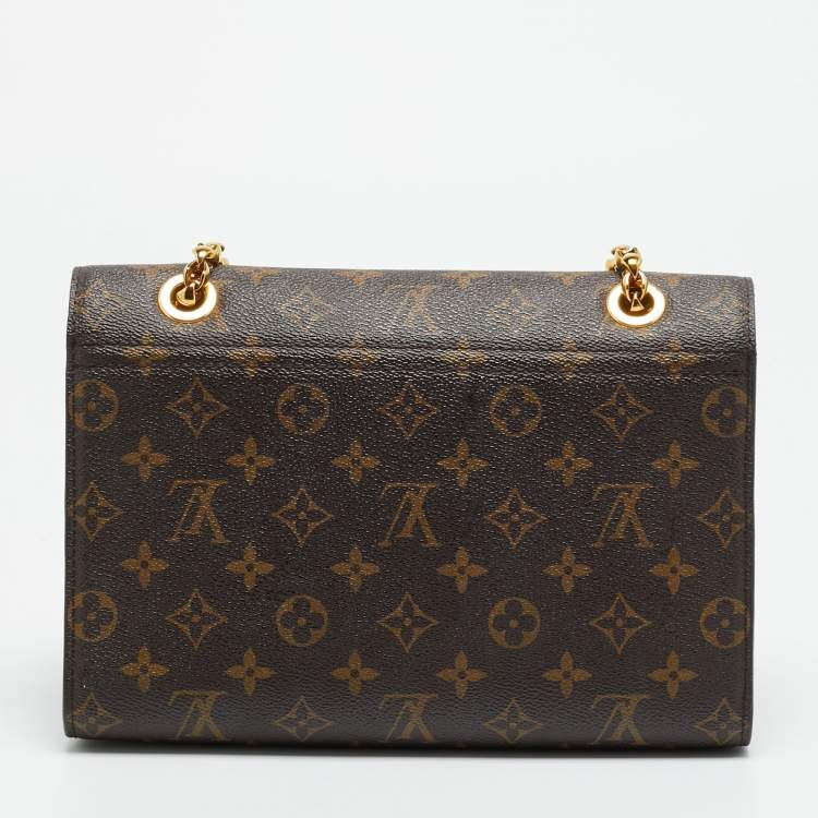 Pre Owned Louis Vuitton Victoire Black Monogram Canvas Bag